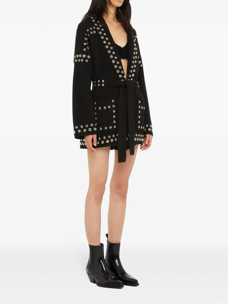 Cheap Alanui cardigan stud-embellished Women virgin-wool 0701